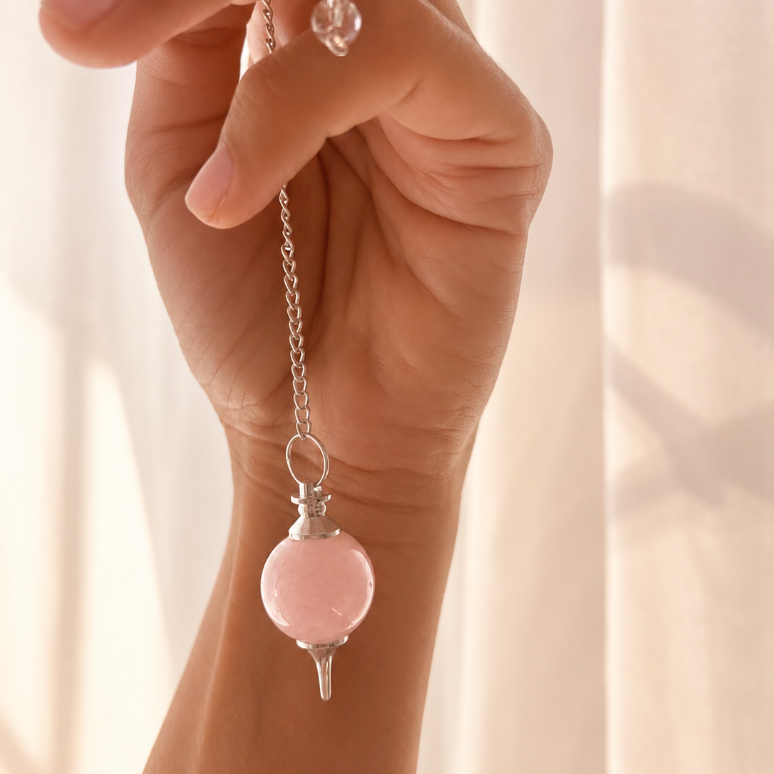 PÉNDULO CUARZO ROSA