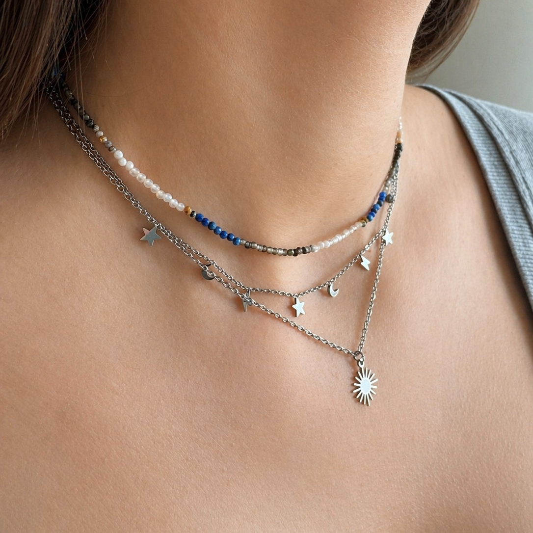 COLLAR AKASHA PLATA