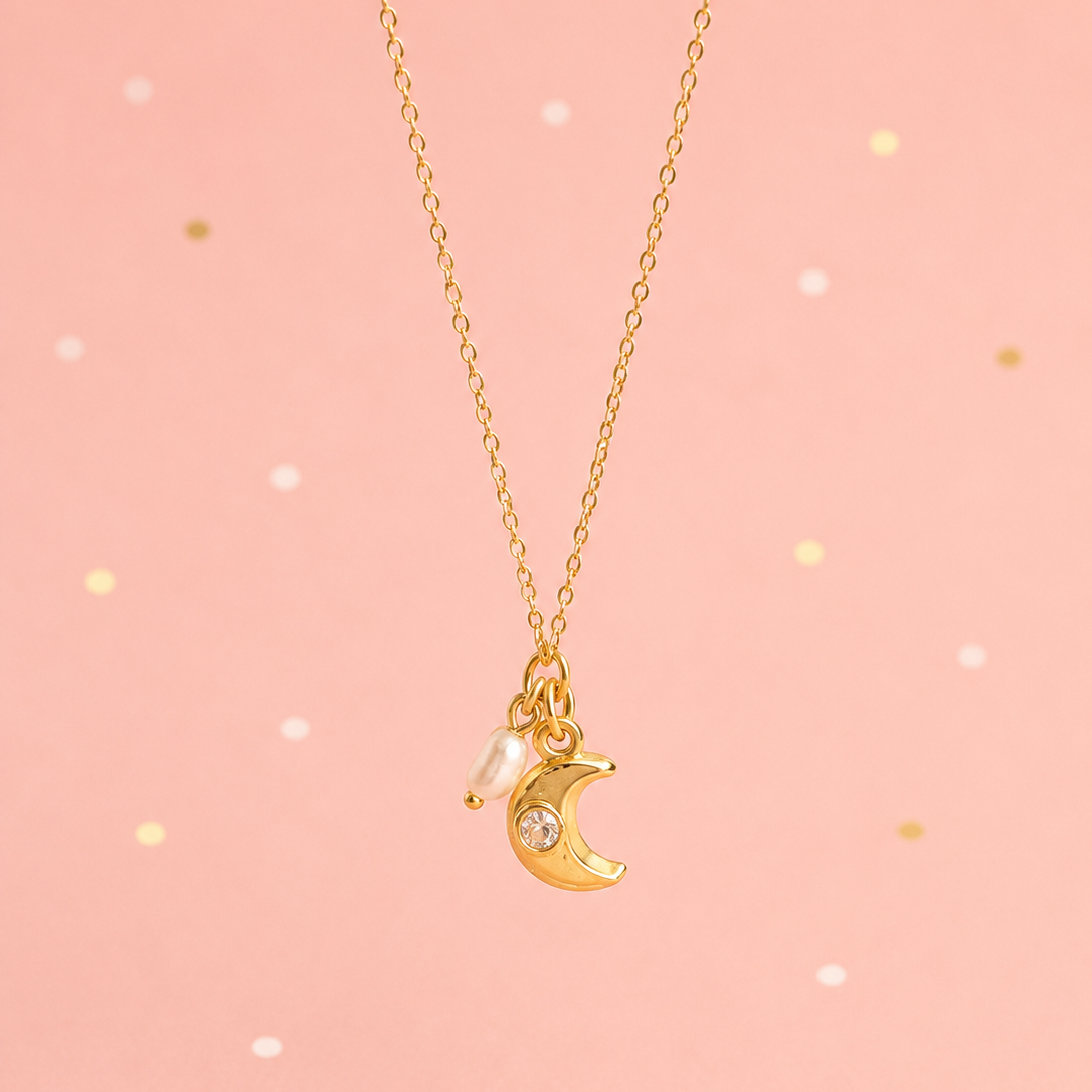 COLLAR LUNA PERLA