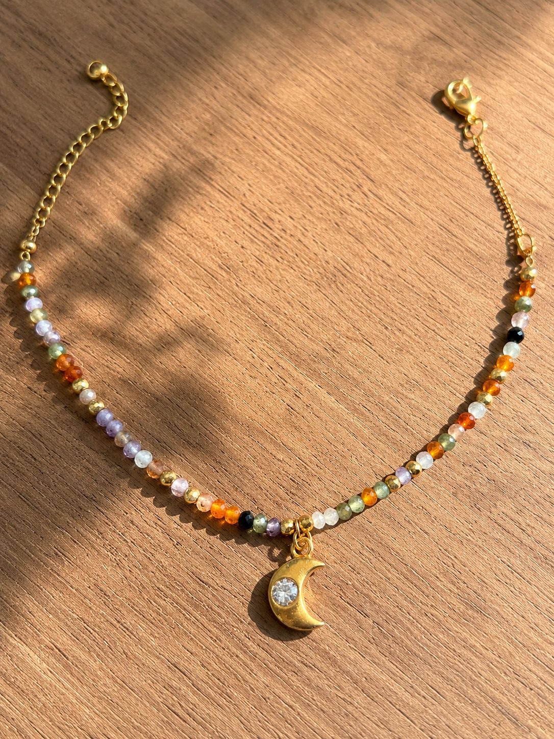 TOBILLERA PIEDRAS Y LUNA