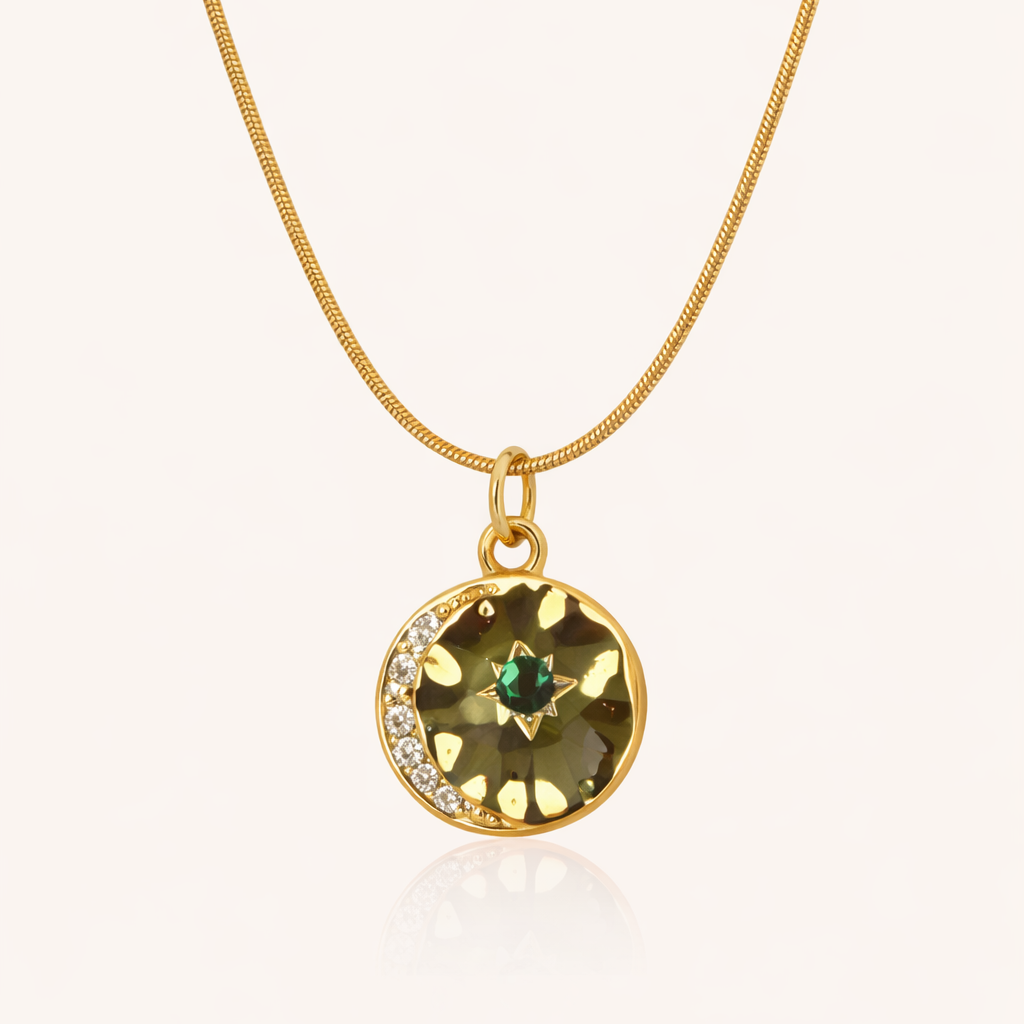 COLLAR LUNA ESMERALDA