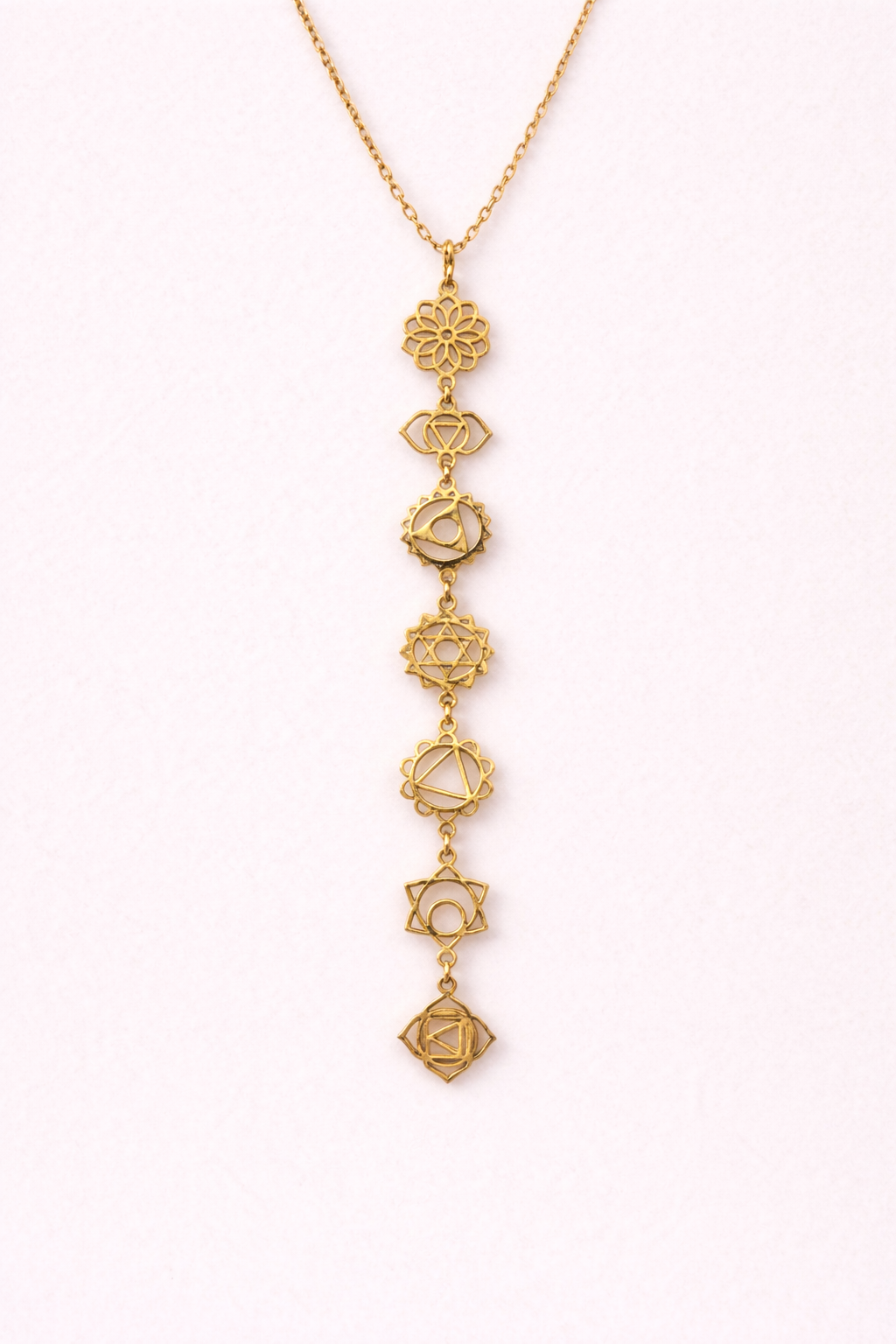 COLLAR CHAKRAS DORADO