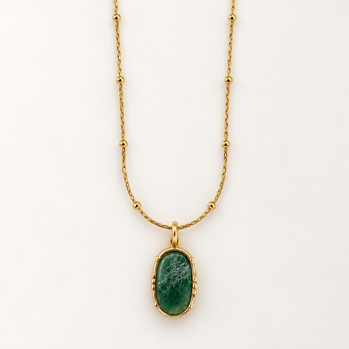 Collar Jade Verde · Tu amuleto de buena suerte