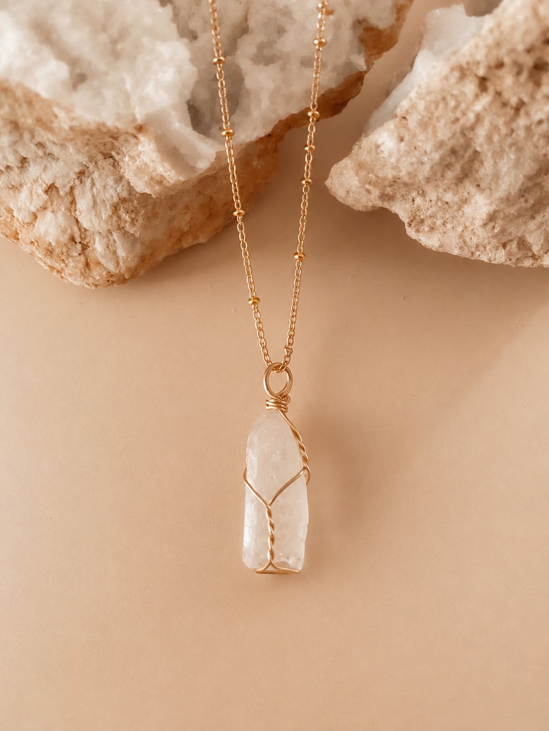 COLLAR CUARZO BLANCO